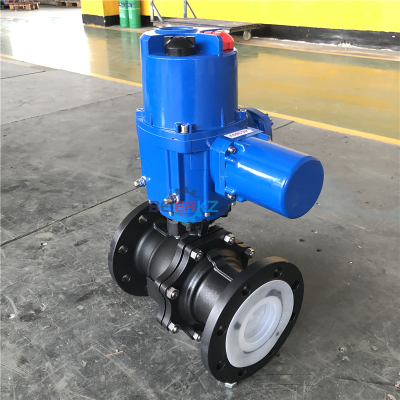 DN100法蘭鑄鋼浮動(dòng)球閥電動(dòng)執(zhí)行機(jī)構(gòu)